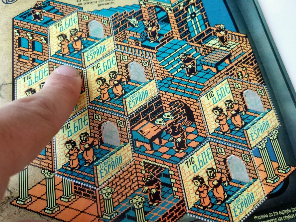 Sello de videojuegos de La abadia del crimen Sello de videojuegos de La abadia del crimen