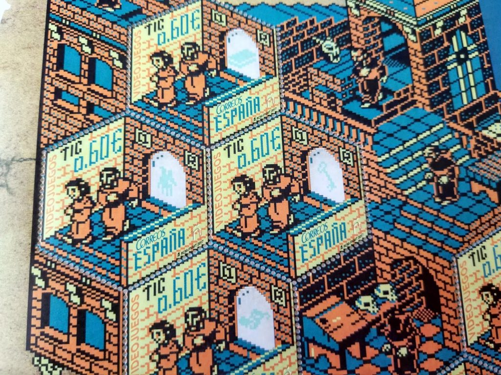 Sello de videojuegos de La abadia del crimen Sello de videojuegos de La abadia del crimen